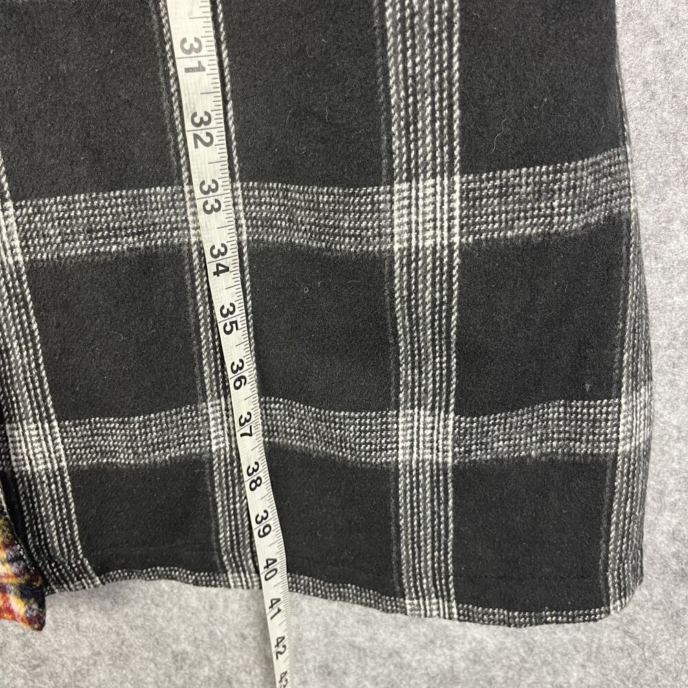 Dolls Kill Current Mood Academy Punk Plaid Jacket Coat Womens Medium Wool Blend - Picture 8 of 15